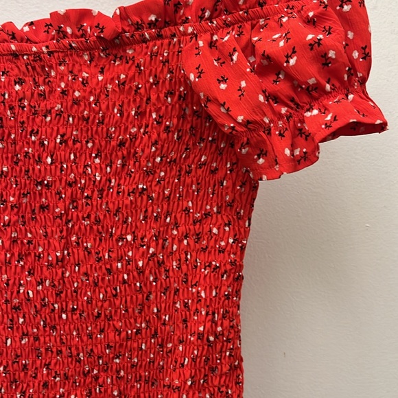 Polly Off The Shoulder Ruched Sundress Size 2 - Picture 16 of 16